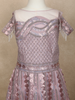 Light  Pink Sequins Embroidered Kids Net Lehenga