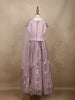 Light  Pink Sequins Embroidered Kids Net Lehenga