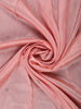 Light Pink Solid Design Satin Saree With Floral Scalloped Border - Diadem