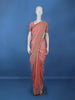 Light Pink Solid Design Satin Saree With Floral Scalloped Border - Diadem