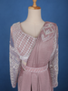 Light Pink Stripes Design Satin Ready To Wear Saree With Designer Blouse - Diadem