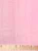 Light Pink Zari Butta Woven Design Pure Kanchipuram Silk Saree with Contrast Zari Border