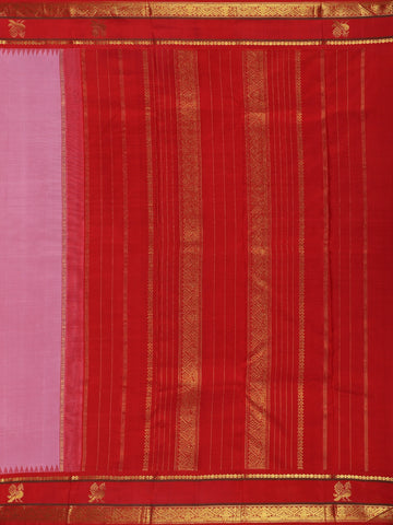 Light Pink Zari Woven Pure Kanchipuram Silk Saree - Diadem