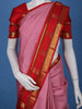 Light Pink Zari Woven Pure Kanchipuram Silk Saree - Diadem
