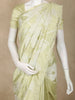 Light Pistachio Green Floral Design Tussar Saree with Applique Work