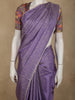 Light Purple Butta Woven Design Soft Tissue Saree with Scalloped Border