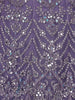 Light Purple Floral And Stone Embroidered Net Bridal Lehenga Set - Diadem