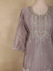 Light Purple Floral Beads Embroidered Design Georgette Palazzo Suit with Dupatta