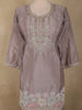 Light Purple Floral Beads Embroidered Design Georgette Palazzo Suit with Dupatta