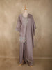 Light Purple Floral Beads Embroidered Design Georgette Palazzo Suit with Dupatta