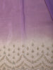 Light Purple Floral Beads Embroidered Design Satin Party Wear Saree
