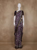 Light Purple Floral Printed Design Chanderi Cotton Saree with Zari Border