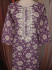 Light Purple Floral Printed Design Cotton Straight Cut Salwar Suit with Dupatta