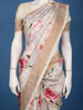 Light Purple Floral Printed Soft Silk Saree