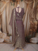 Light Purple Floral Sequins and Zari Embroidered Design Organza Lehenga with Dupatta