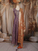 Light Purple Floral Sequins and Zari Embroidered Design Tissue Silk Long Anarkali Gown with Contrast Dupatta
