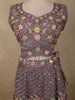 Light Purple Floral Thread and Mirror Embroidered Design Net Lehenga with Dupatta