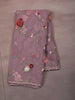 Light Purple Floral Vine Beads Embroidered Design Pure Organza Unstitched Salwar Material