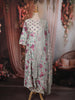 Light Purple Floral Vine Printed Design Cotton Anarkali Salwar Suit with Dupatta