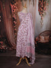Light Purple Floral Vine Printed Design Cotton Anarkali Salwar Suit with Dupatta