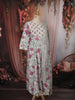 Light Purple Floral Vine Printed Design Cotton Anarkali Salwar Suit with Dupatta