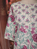 Light Purple Floral Vine Printed Design Cotton Anarkali Salwar Suit with Dupatta