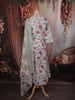 Light Purple Floral Vine Printed Design Cotton Anarkali Salwar Suit with Dupatta