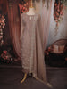 Light Purple Floral Vine Stone Embellished Design Tissue Silk Straight Cut Salwar Suit with Dupatta