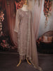 Light Purple Floral Vine Stone Embellished Design Tissue Silk Straight Cut Salwar Suit with Dupatta