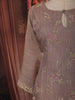 Light Purple Floral Vine Stone Embellished Design Tissue Silk Straight Cut Salwar Suit with Dupatta