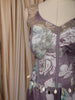 Light Purple Floral and Leafy Botanical Printed Design Chiffon Lehenga with Matching Dupatta