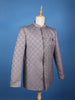 Light Purple Geometric Design Viscose Men's Suit - Diadem