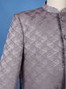 Light Purple Geometric Design Viscose Men's Suit - Diadem