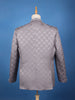 Light Purple Geometric Design Viscose Men's Suit - Diadem