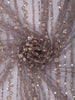 Light Purple Heavy Sequins and Beads Embroidered Design Net Party Wear Saree with Stitched Designer Full Sleeve Blouse