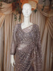 Light Purple Heavy Sequins and Beads Embroidered Design Net Party Wear Saree with Stitched Designer Full Sleeve Blouse