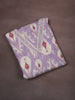 Light Purple Ikat Printed Design Cotton Unstitched Salwar Material