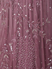 Light Purple Sequins and Beads Embroidered Design Net Party Gown