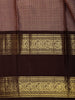 Light Purple Small Checks Woven Pure Kanchipuram Silk Saree