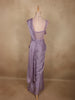 Light Purple Solid Design Georgette Ready To Wear Saree with Designer Blouse