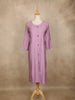 Light Purple Stripes Design Cotton Kurti