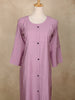 Light Purple Stripes Design Cotton Kurti