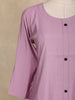 Light Purple Stripes Design Cotton Kurti