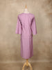 Light Purple Stripes Design Cotton Kurti