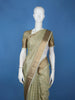 Light Sage Green Leaf Design Semi Tussar Saree