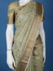 Light Sage Green Leaf Design Semi Tussar Saree