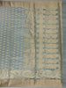Light Sage Green Leaf Design Semi Tussar Saree
