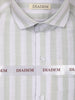 Light Sage Green Striped Design Cotton Kid's Shirt