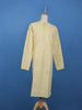 Light Yellow Floral Designed Cotton Kurta Set - Diadem