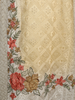 Light Yellow Floral Embroidered Design Cotton Straight Cut Salwar Suit